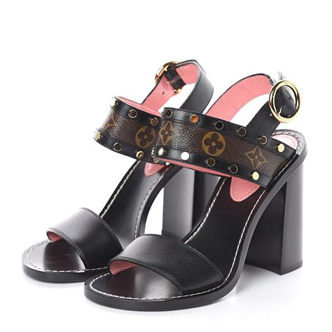 lv sandals heels|louis vuitton high heel sandals.